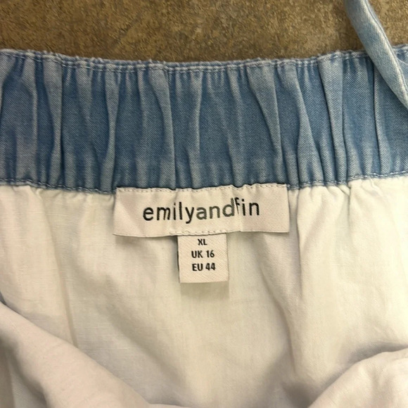 Emily and fin wide leg chambray  jumpsuit - Picture 5 of 8